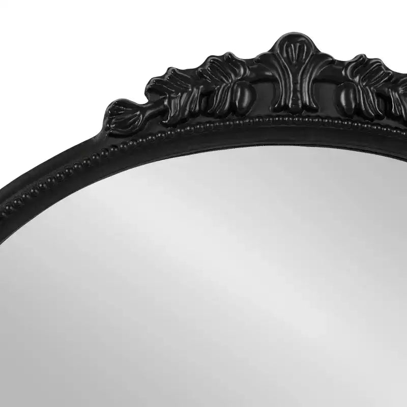 Miroir arche avec étagère noir