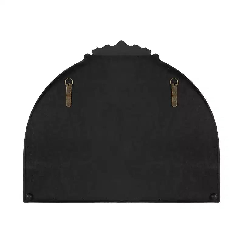 Miroir arche avec étagère noir