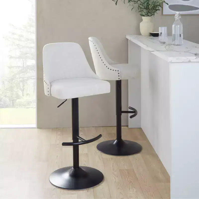 Tabourets de bar deux pièces rivetées
