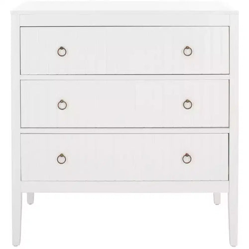 Tegan 3 Drawer Chest - CHS5001 - White - Safavieh