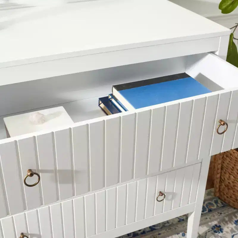Commode 3 tiroirs blanche