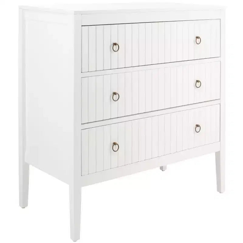 Commode 3 tiroirs blanche