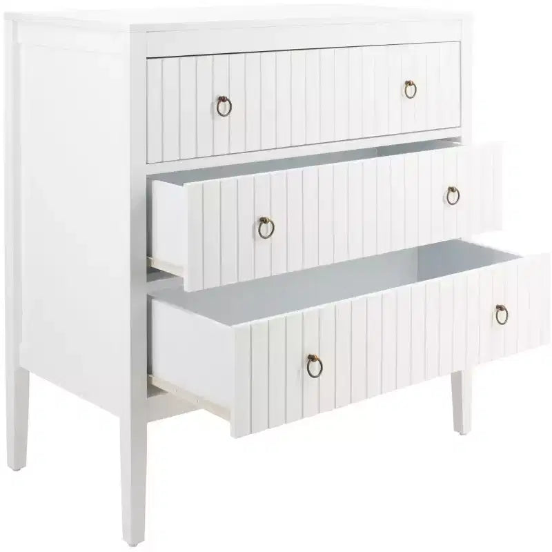 Commode 3 tiroirs blanche