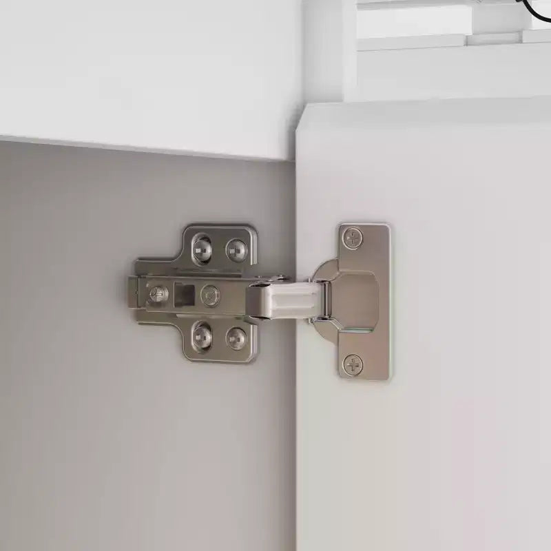 Bureau de travail blanc réglable en hauteur avec tiroirs de rangement