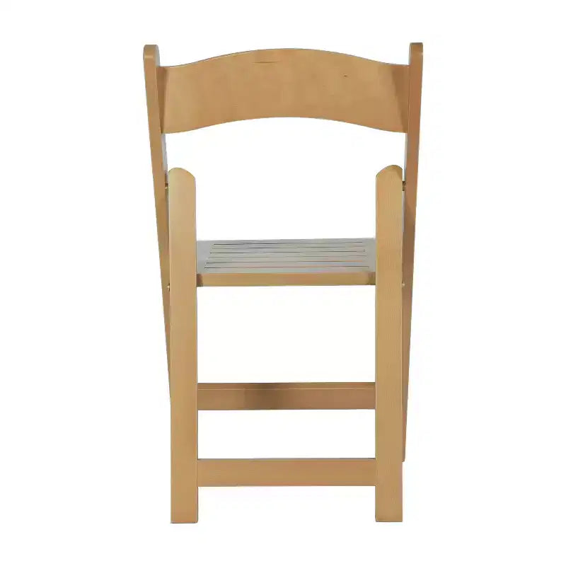Chaise de salle à manger en bois massif au design pliable et à la finition élégante