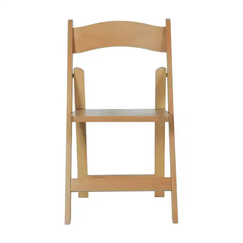Chaise de salle à manger en bois massif au design pliable et à la finition élégante