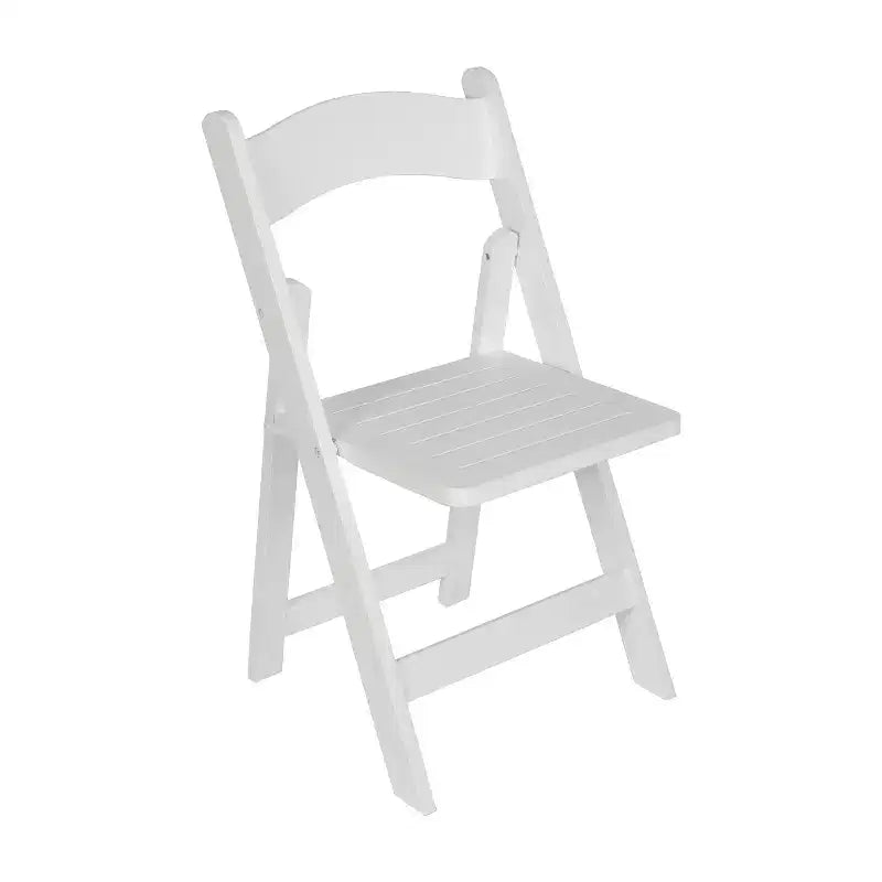 Chaise de salle à manger en bois massif au design pliable et à la finition élégante