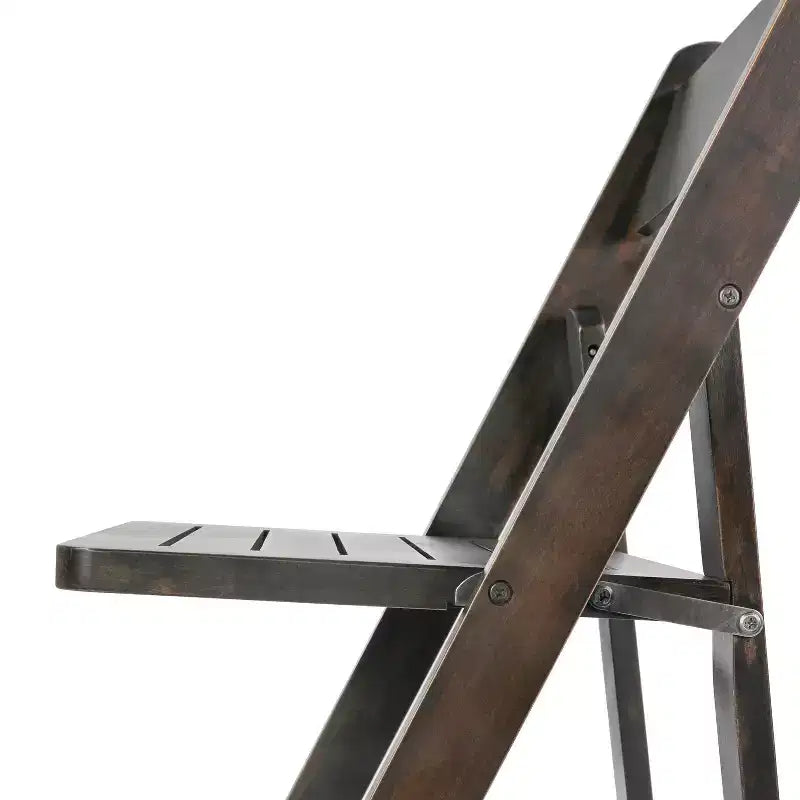 Chaise de salle à manger en bois massif au design pliable et à la finition élégante