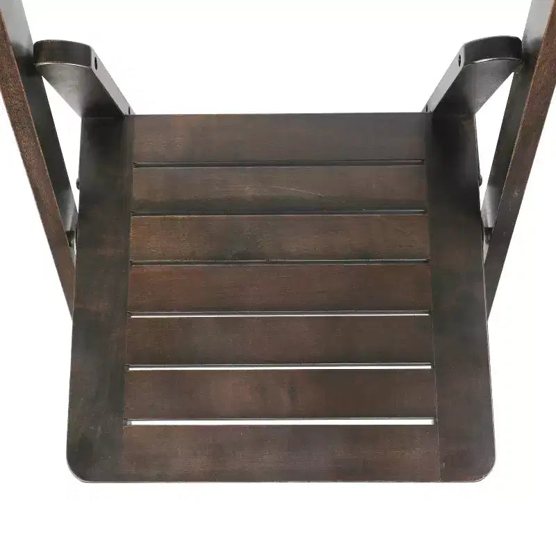 Chaise de salle à manger en bois massif au design pliable et à la finition élégante