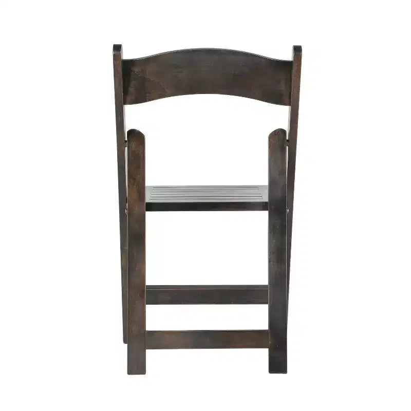 Chaise de salle à manger en bois massif au design pliable et à la finition élégante