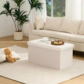 Banc de rangement pliant en velours, coffre à jouets, repose-pieds