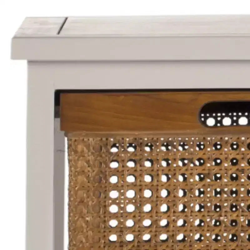 Meuble de rangement en rotin à quatre tiroirs