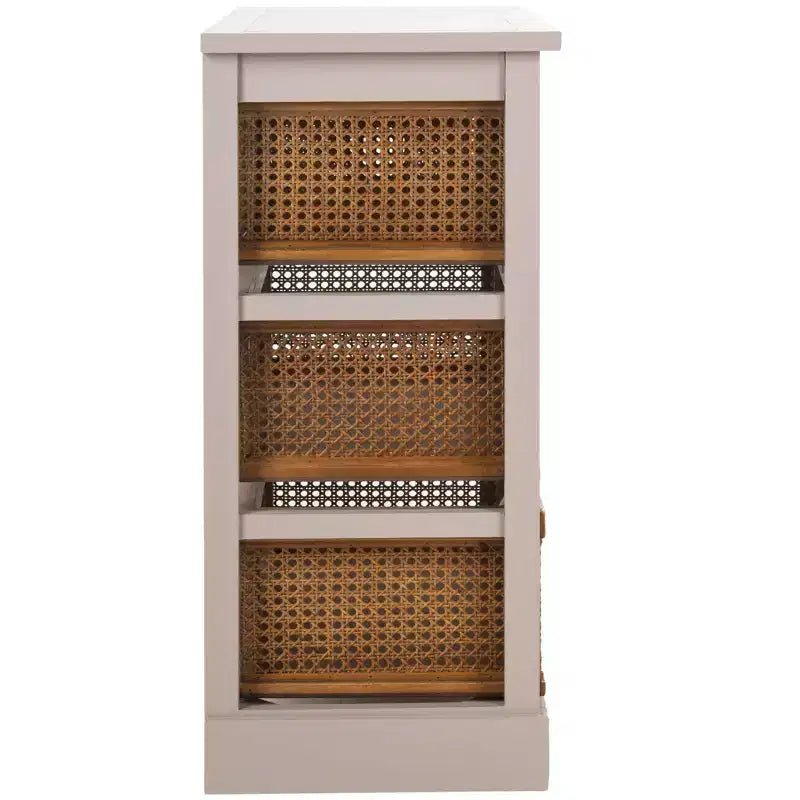 Meuble de rangement en rotin à quatre tiroirs