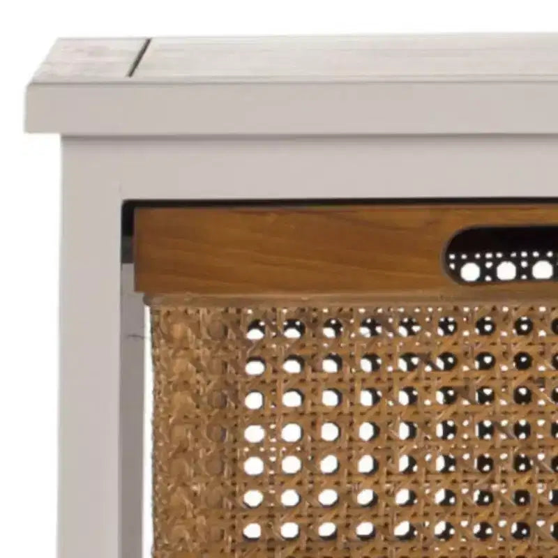 Meuble de rangement en rotin à quatre tiroirs