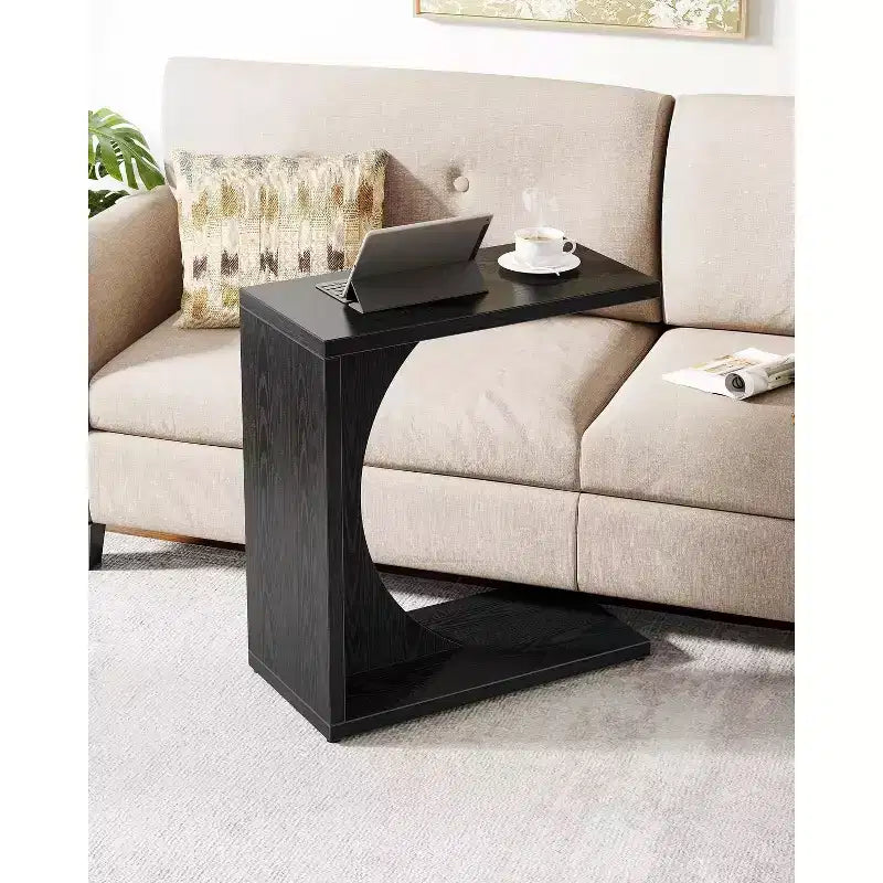 Table d'appoint en C pour canapé