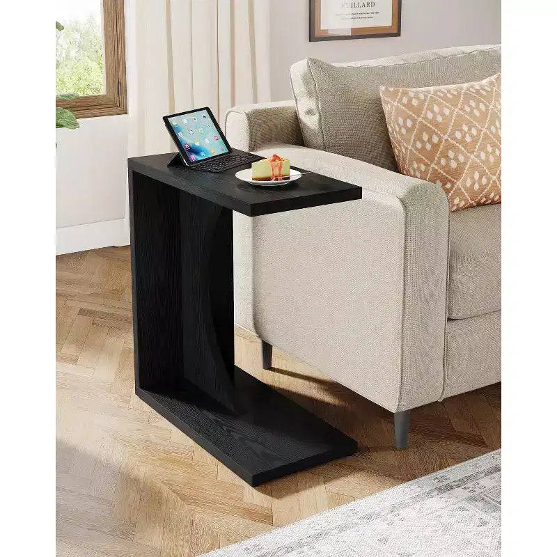 Table d'appoint en C pour canapé