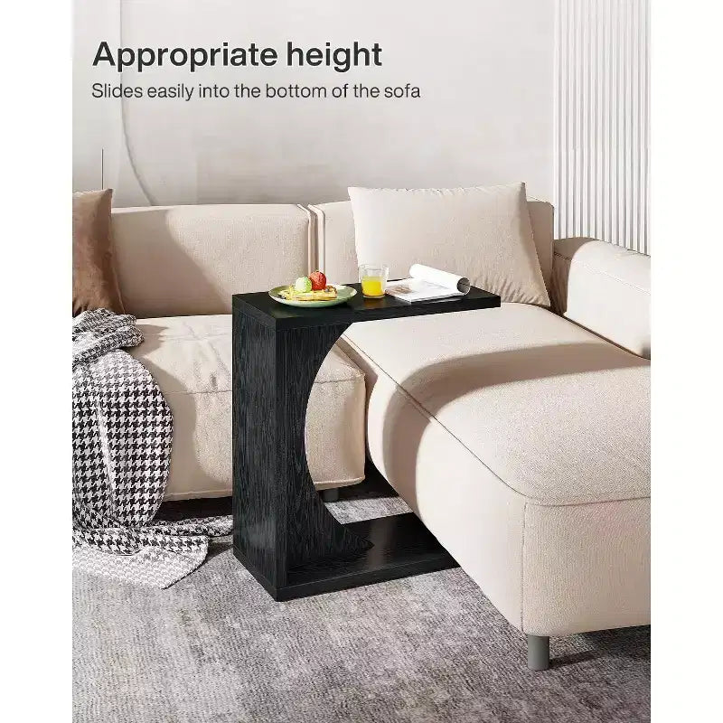 Table d'appoint en C pour canapé