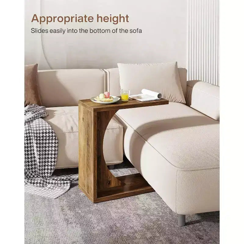 Table d'appoint en C pour canapé
