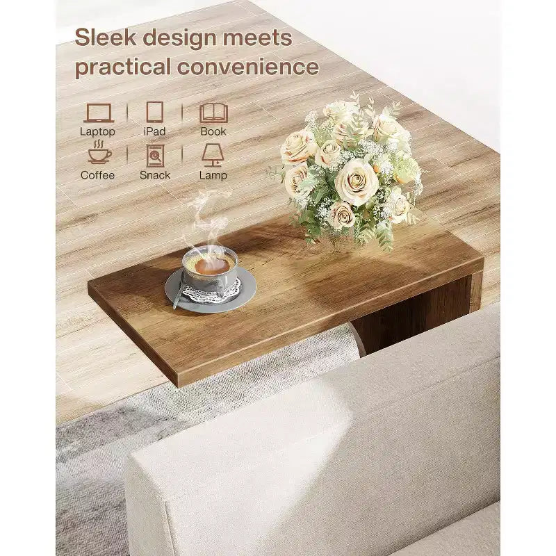 Table d'appoint en C pour canapé