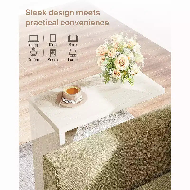 Table d'appoint en C pour canapé