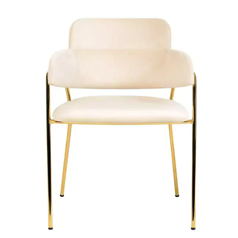 Chaise de salle à manger moderne tapissée