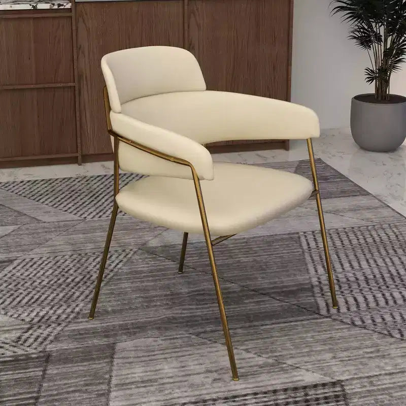 Chaise de salle à manger moderne tapissée
