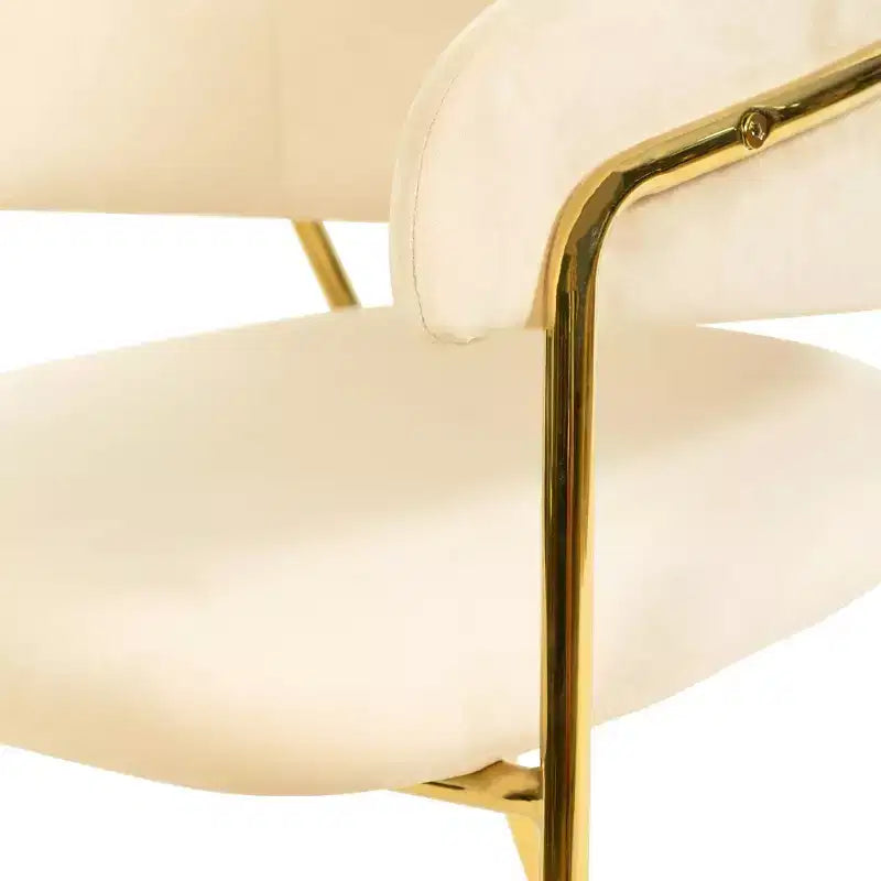 Chaise de salle à manger moderne tapissée