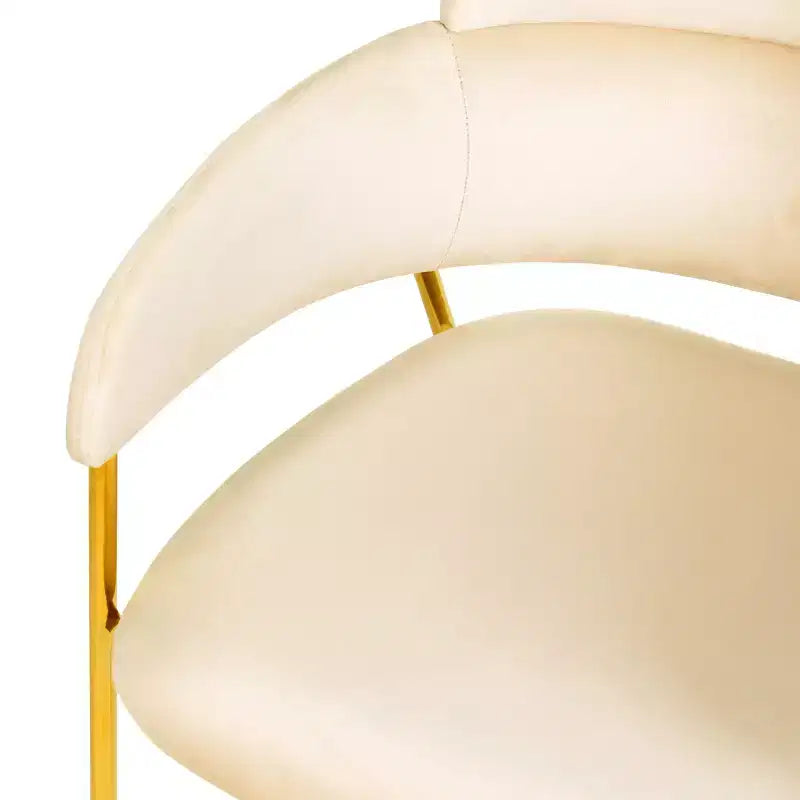 Chaise de salle à manger moderne tapissée
