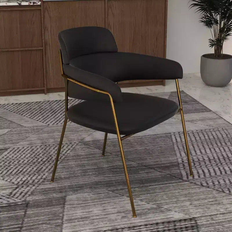 Chaise de salle à manger moderne tapissée