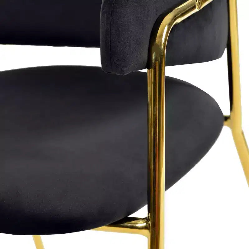 Chaise de salle à manger moderne tapissée