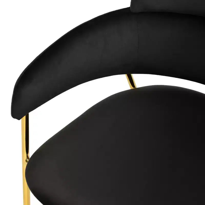 Chaise de salle à manger moderne tapissée