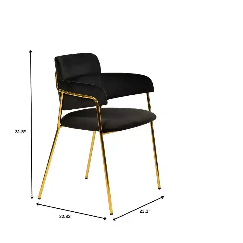 Chaise de salle à manger moderne tapissée