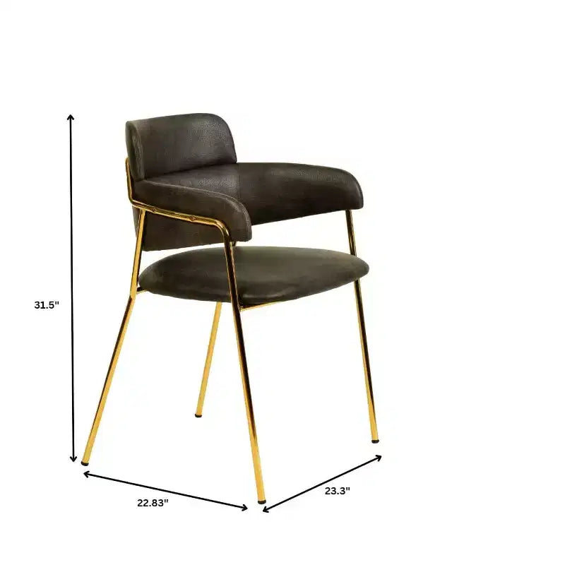 Chaise de salle à manger moderne tapissée