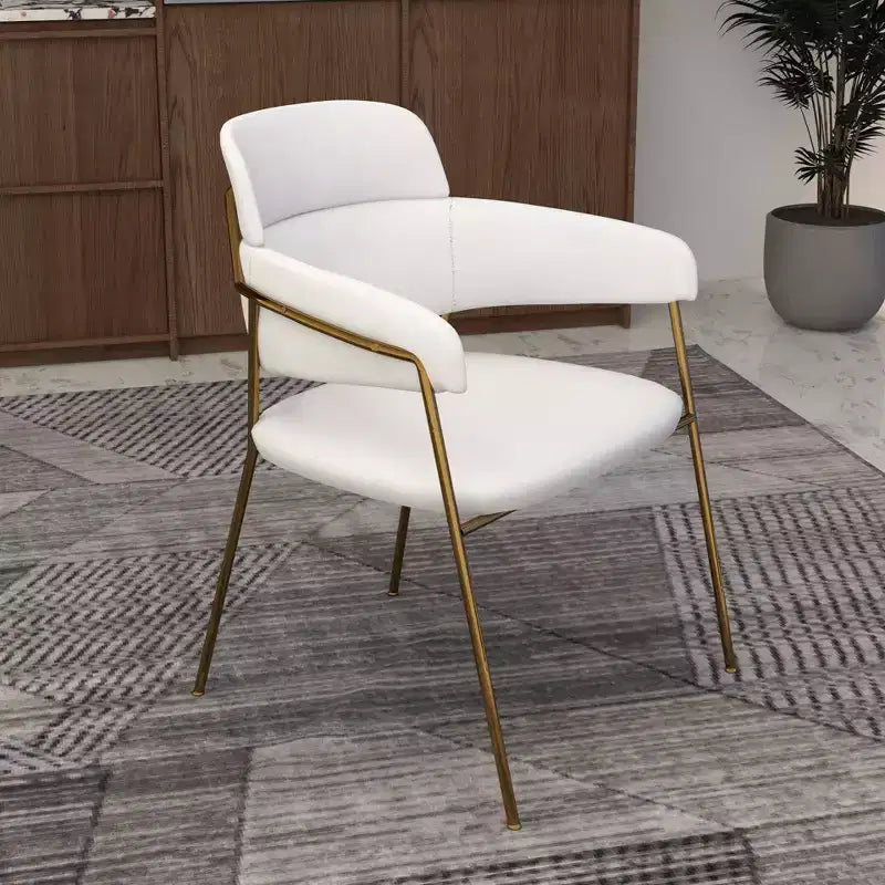 Chaise de salle à manger moderne tapissée