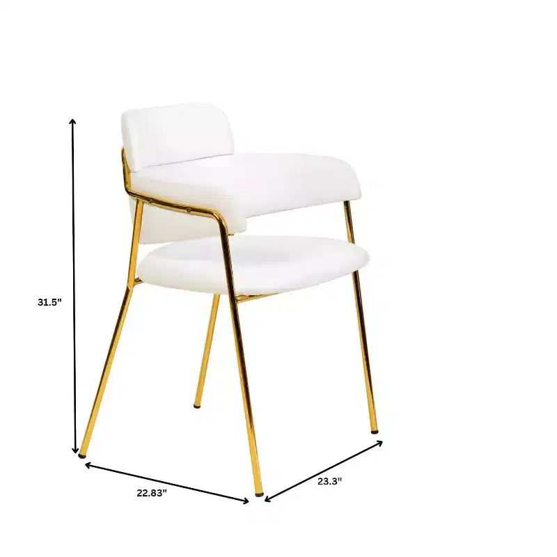 Chaise de salle à manger moderne tapissée