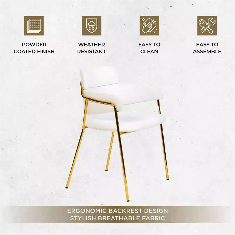 Chaise de salle à manger moderne tapissée