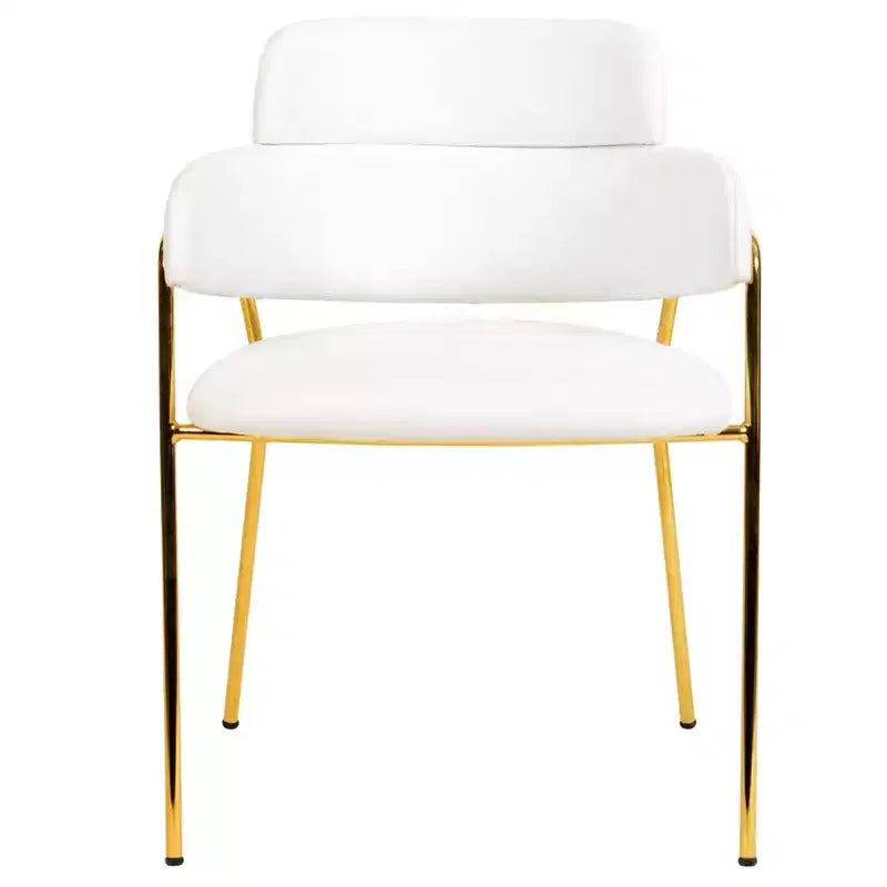 Chaise de salle à manger moderne tapissée