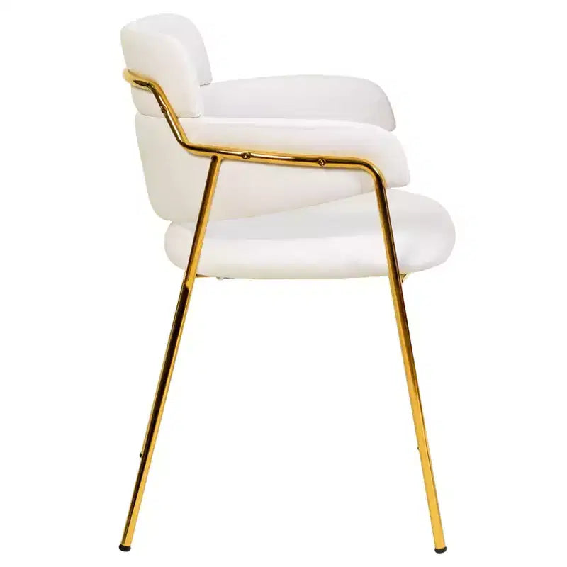 Chaise de salle à manger moderne tapissée
