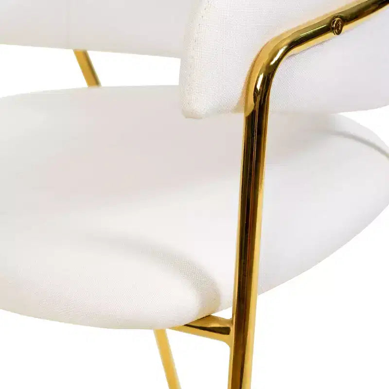 Chaise de salle à manger moderne tapissée