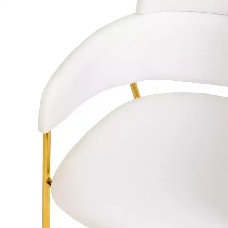 Chaise de salle à manger moderne tapissée