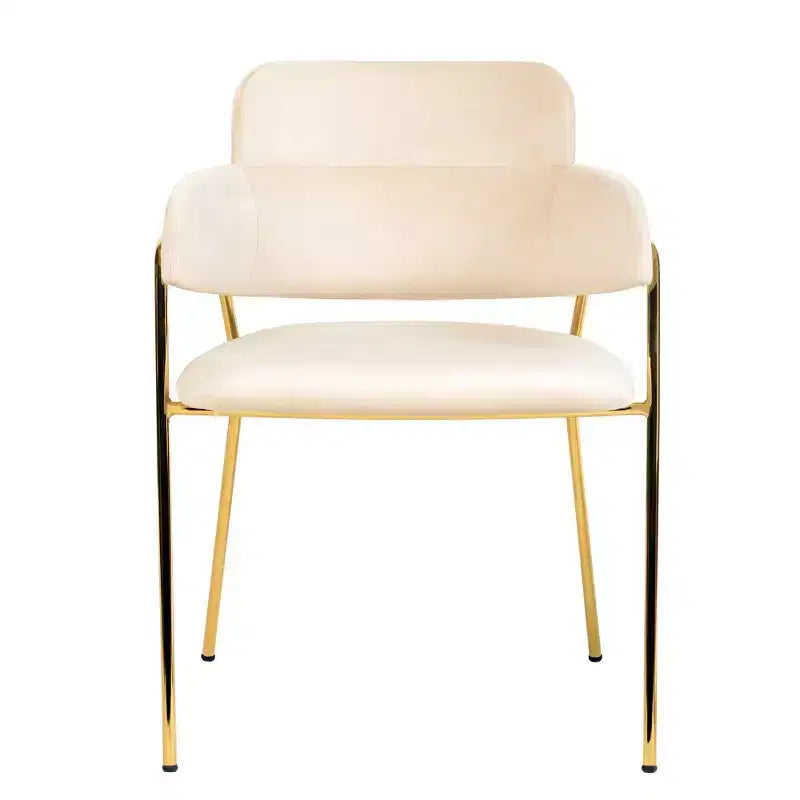 Chaise de salle à manger moderne tapissée