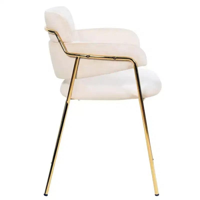 Chaise de salle à manger moderne tapissée