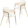 Chaise de salle à manger moderne tapissée