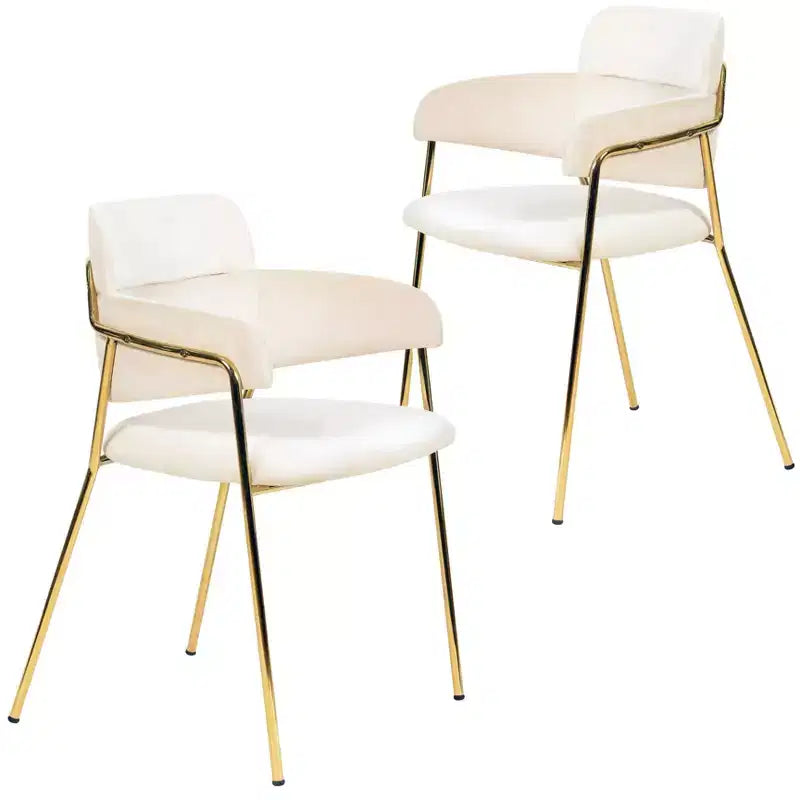 Chaise de salle à manger moderne tapissée
