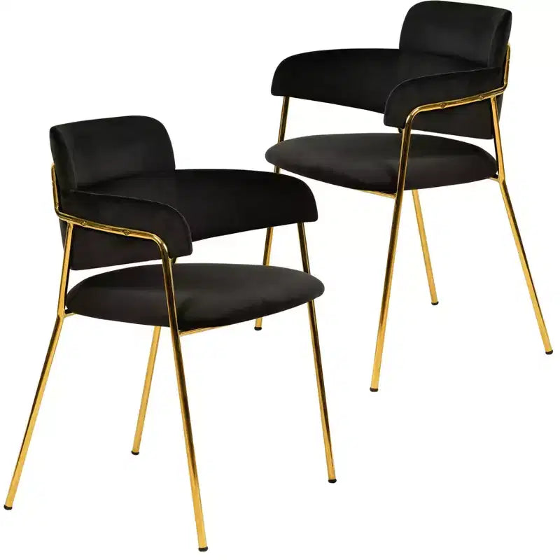 Chaise de salle à manger moderne tapissée