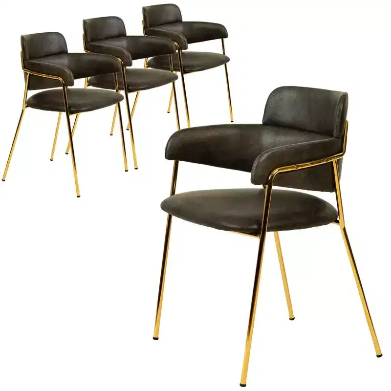 Chaise de salle à manger moderne tapissée