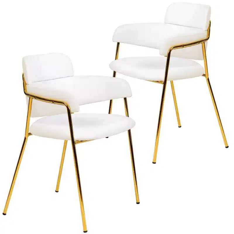 Chaise de salle à manger moderne tapissée