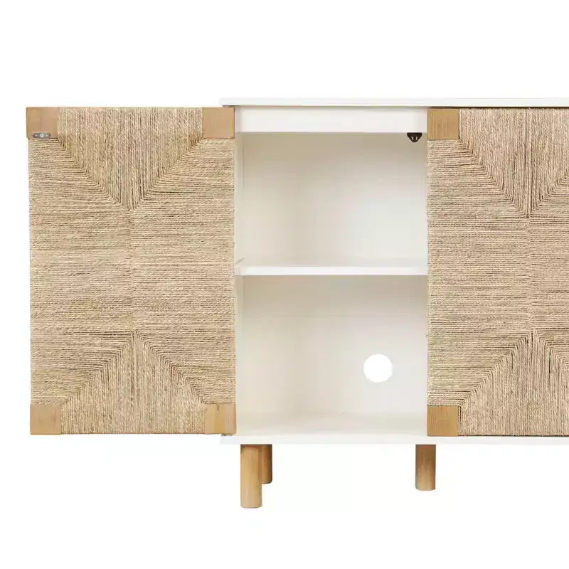 Lot de 2 consoles Beacon en jonc de mer avec portes
