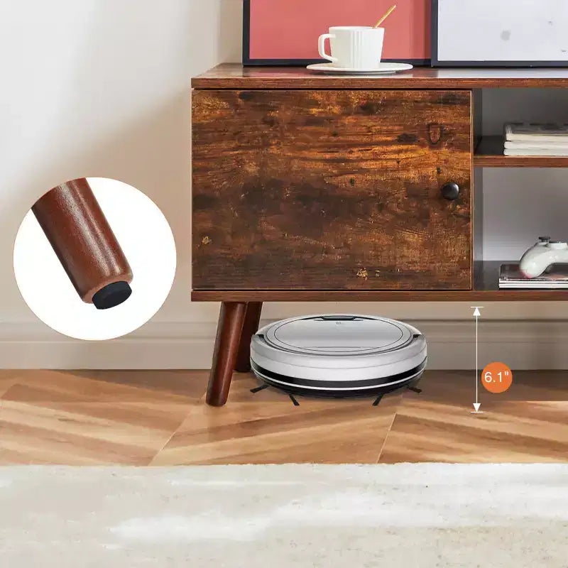 Meuble TV de 60 po avec consoles multimédia, armoires et étagères réglables