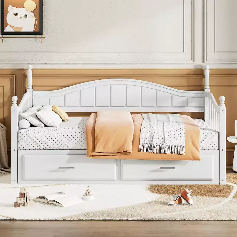 Lit de repos en bois taille double